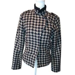 Banana Republic made of Italian fabric wool houndstooth jacket size S